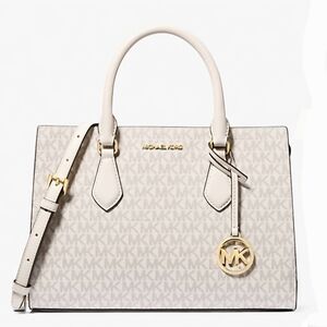 Michael Kors Sheila Medium Logo Satchel LT CRM